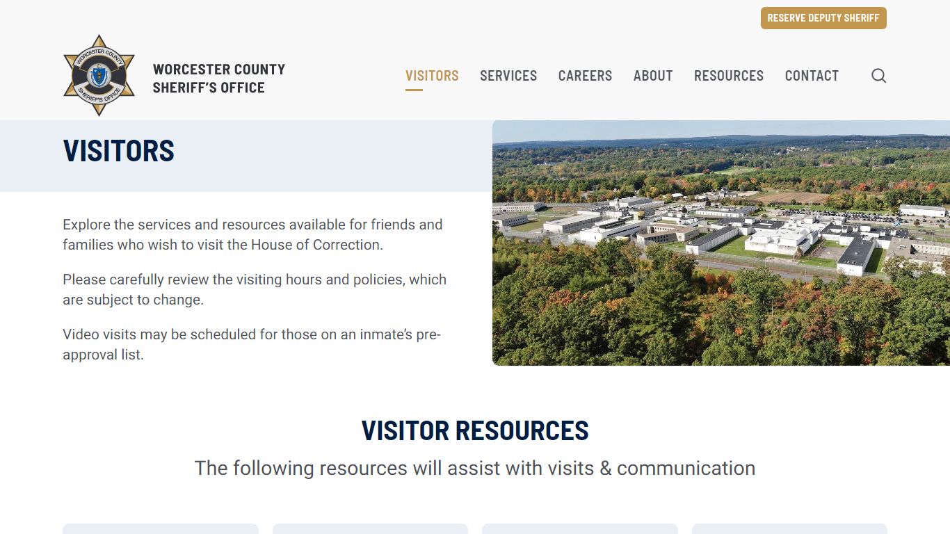 Visitors - Worcester County Sheriff's Office